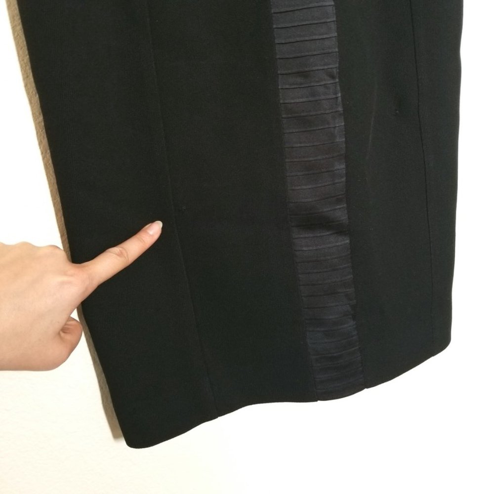 VERSACE | Wool Silk Sheath Midi Dress Black Small - Picture 3 of 12